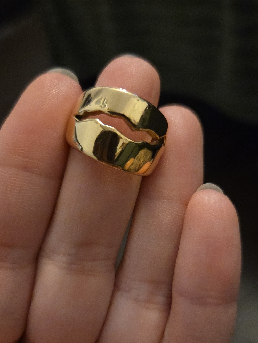 Gold Vitaly Stainless Steel Ring